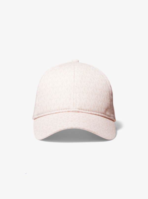 Damske Klobuky Michael Kors Logo Print Organic Stretch Cotton Baseball Cap Ruzove - Doplnky Michael Kors Slevy | NKXPI-7341